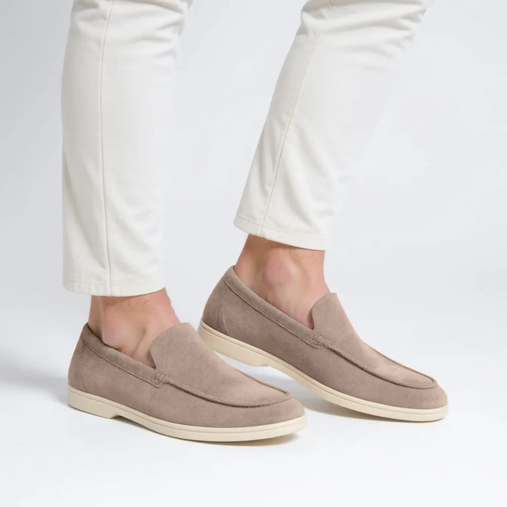 MONACO – Mocassins Old Money en Daim