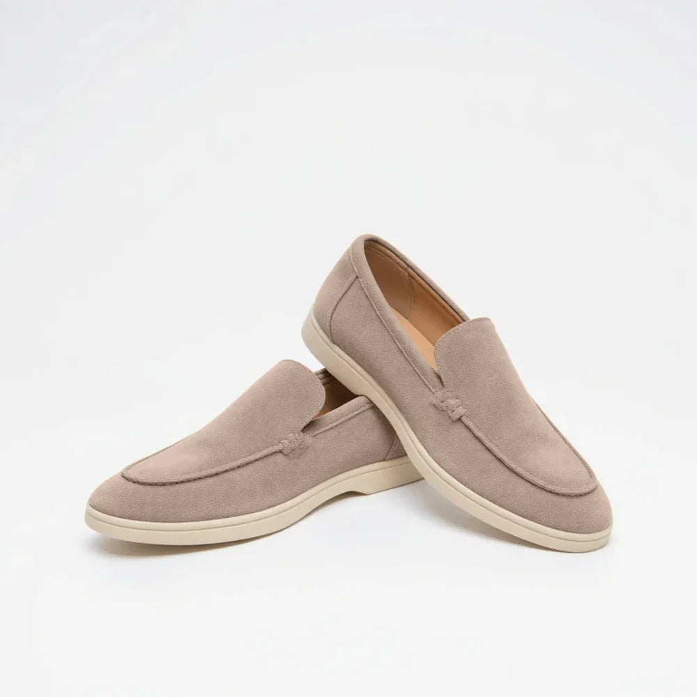 MONACO – Mocassins Old Money en Daim
