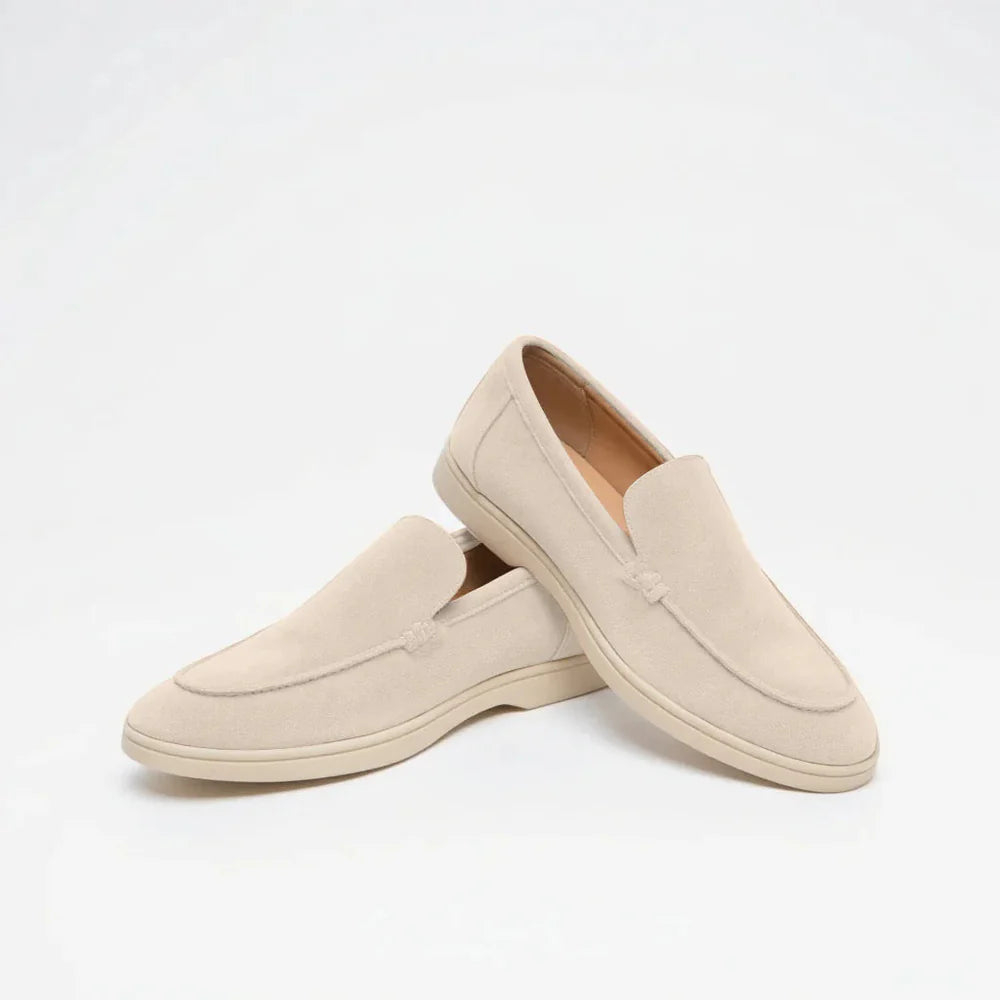 MONACO – Mocassins Old Money en Daim