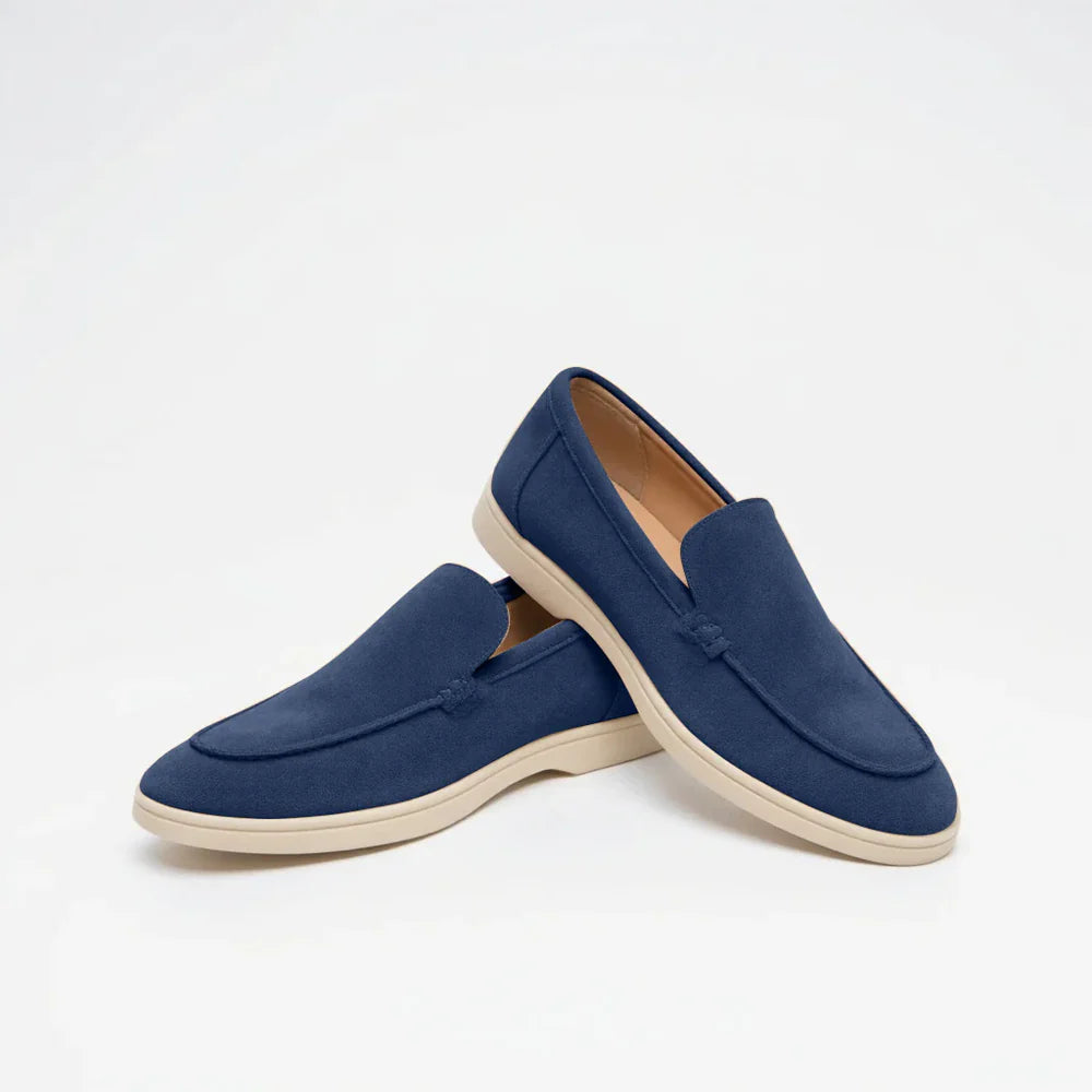 MONACO – Mocassins Old Money en Daim
