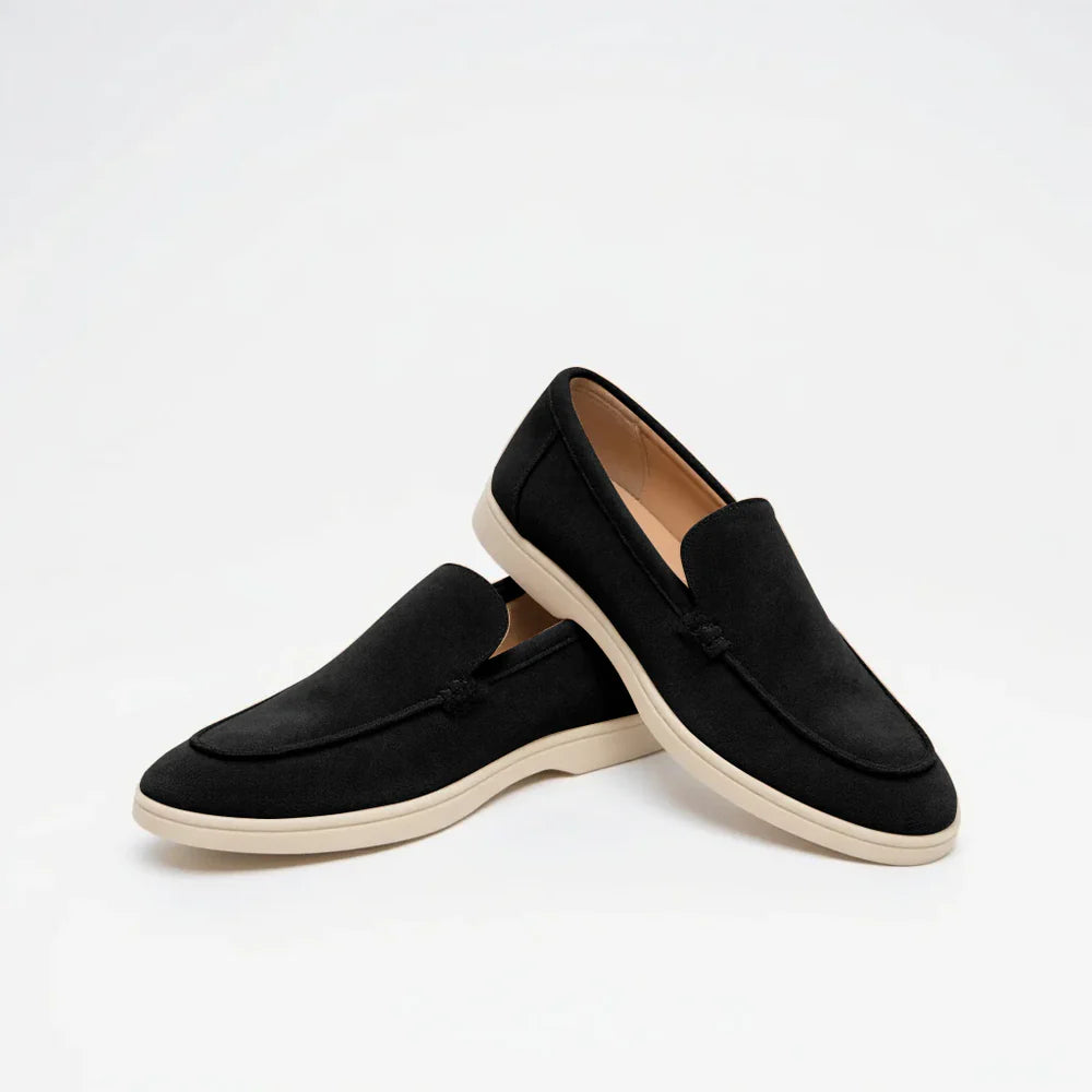 MONACO – Mocassins Old Money en Daim