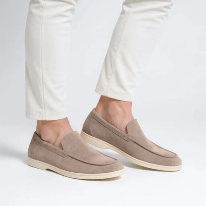 MONACO – Mocassins Old Money en Daim